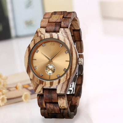 Reloj de Cuarzo para Mujer con Esfera de Madera - Image 7