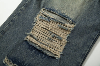 Pantalones Vaqueros Rotos para Hombre - Estilo Industrial - Image 15