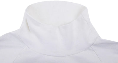 Polera Cuello Alto Patchwork con Contraste de Colores - Image 13