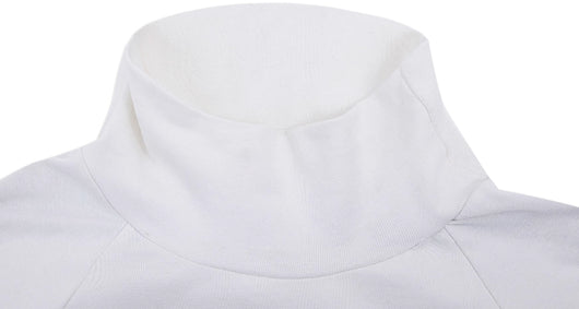 Polera Cuello Alto Patchwork con Contraste de Colores - Image 13