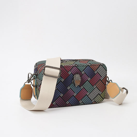 Bolsa para Cámara Elegante Multicolor con Diseño Águila y Correa Ancha - Image 3