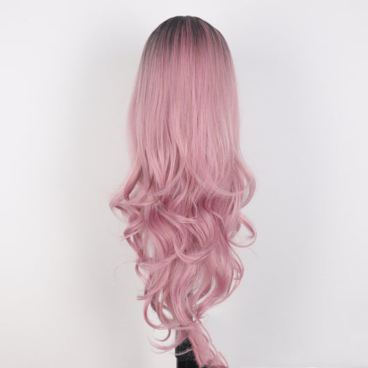 Peluca Larga Rizada con Malla Fina y Cabello Liso - Image 5