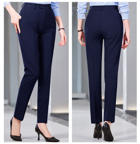 Pantalones Formales de Talle Alto con Drapeado Favorecedora - Image 14