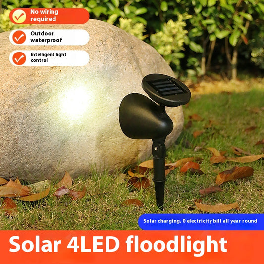 Focos Solares LED para Jardín - Iluminación Exterior Decorativa Impermeable
