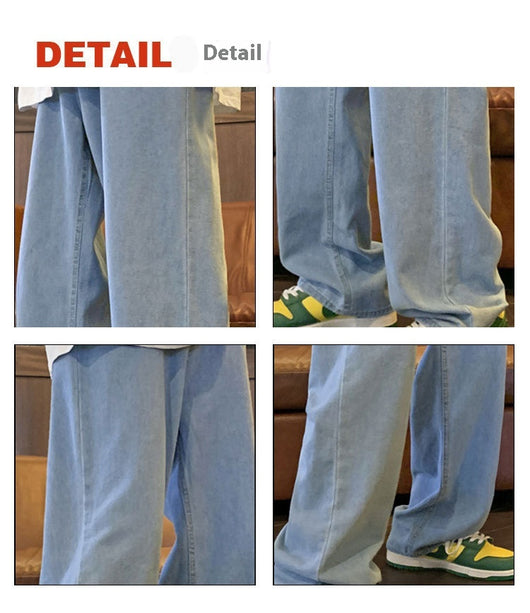 Pantalones Jeans Hombre Baggy Retro Straight Fit - Image 15
