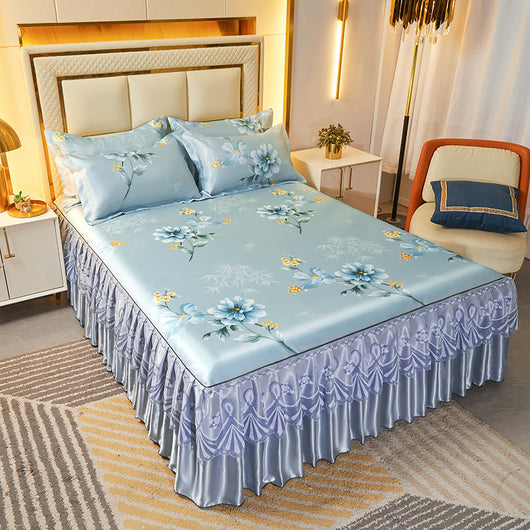 Juego de Cama de 3 Piezas con Sábana Bajera de Fibra Viscosa Premium - Image 17