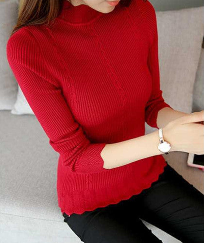 Blusa Slim Fit con Mangas Volante de Loto - Image 7