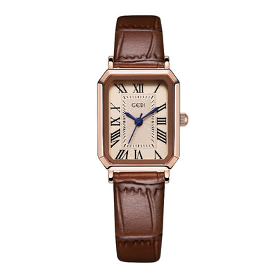 Reloj Cuadrado Retro Impermeable Versátil para Mujer - Image 3