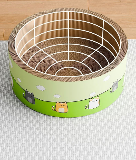 Rascador Circular Grande para Gatos - Tablero Resistente e Integrado - Image 12