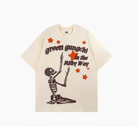 Camiseta Estampado Calavera Retro Americano - Image 3