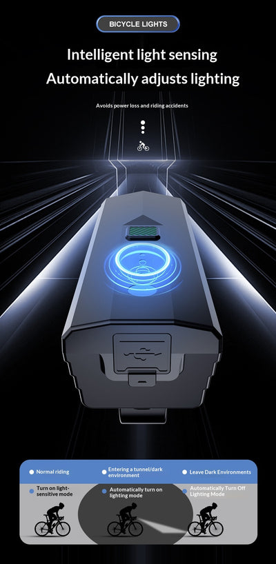 Luz Frontal Recargable de Alta Intensidad para Bicicleta - Image 10