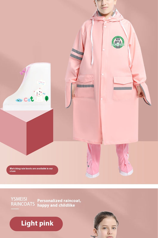 Poncho Impermeable Escolar para Niños y Niñas - Protección Total con Mochila Integrada - Image 21