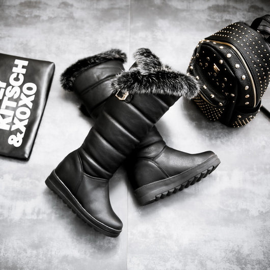 Botas Cálidas de Caña Alta con Suela Gruesa para Mujer - Image 9