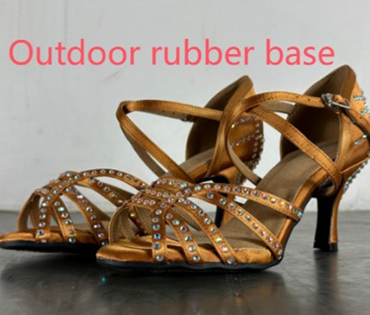 Zapatos de Baile Latino Diamond para Mujer - Tacón Alto Profesional - Image 5