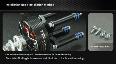 Motor Brushless Shuangtian GA2000R MKII para Aeromodelos de Ala Fija 20cc - Image 5