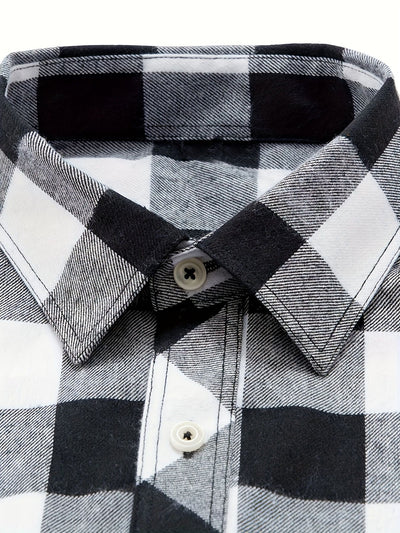 Camisa de Franela a Cuadros para Hombre - Uso Todo el Año - Image 22