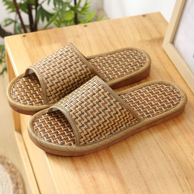 Pantuflas de Pareja con Suela Suave y Diseño en Fibra Natural - Image 16