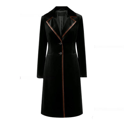 Abrigo de Terciopelo Elegante y Sofisticado para Mujer - Image 7