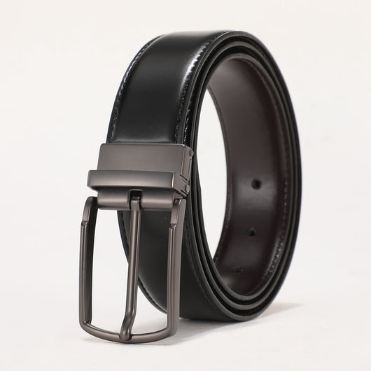 Cinturón de Cuero Genuino para Hombre con Hebilla Reversible - Image 8