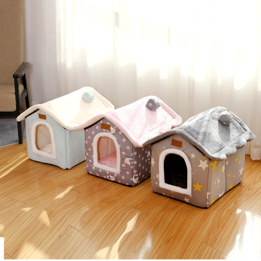 Casa Cama para Gatos Desmontable y Lavable