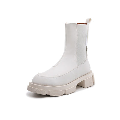 Botas Cortas de Invierno Estilo Británico - Diseño Locomotora Elegante - Image 11