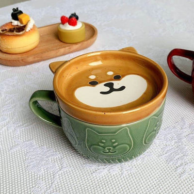 Taza de Cerámica Panda Shiba Inu con Tapa - Image 12
