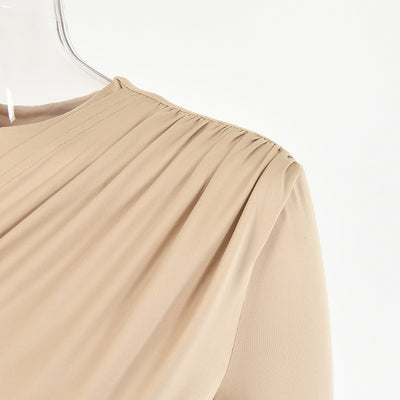 Blusa Ajustada de Cuello Redondo y Manga Larga - Image 17