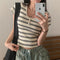Blusa Coreana Elegante Ajustada para Chicas Modernas
