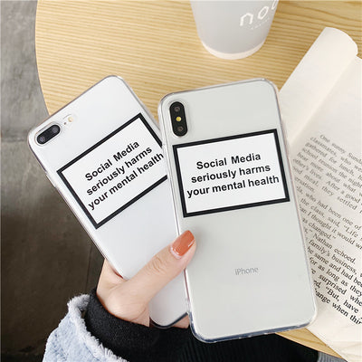 Funda Protectora para Celular con Diseño de Redes Sociales