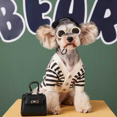 Suéter Cardigan a Rayas para Perros Pequeños - Image 6