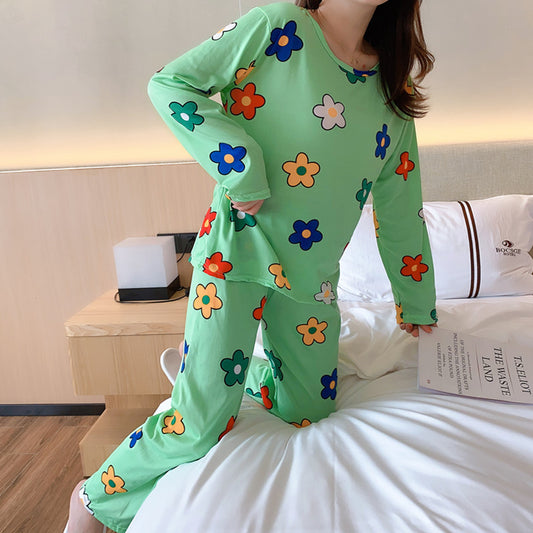 Pijama Infantil Estampado con Dibujos Animados - Conjunto Cómodo para Casa