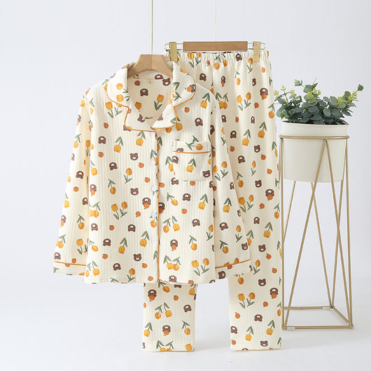 Pijama Invierno Mujer Algodón Grueso Holgado y Cómodo - Image 6