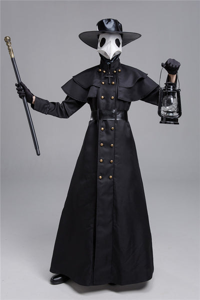 Disfraz de Doctor de la Peste Medieval - Traje Oscuro Cuervo para Halloween - Image 6
