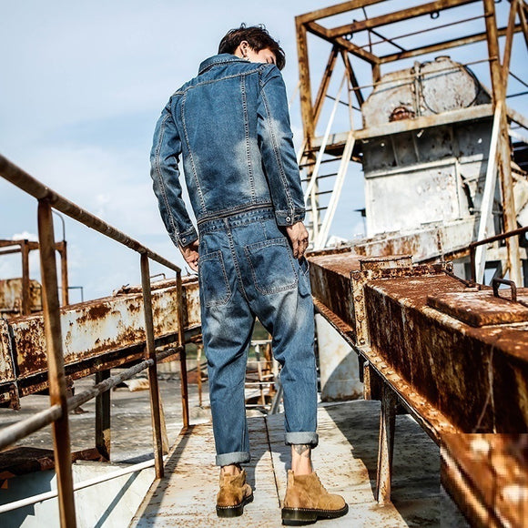 Mono de Trabajo Harajuku Desmontable para Hombre