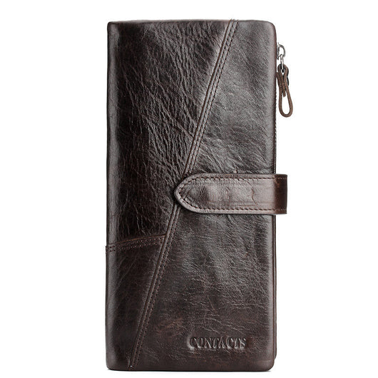 Billetera de Cuero Vacuno para Hombre con Costura de Moda - Image 12