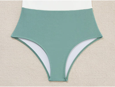 Traje de Baño Triangular con Tirantes Ajustables y Costuras Decorativas - Image 21