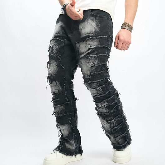 Jeans Hip-Hop Urbanos de Corte Alto para Hombre - Image 14