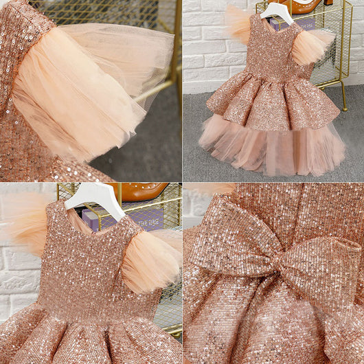Vestido de Princesa para Niña de Un Año - Diseño Europeo Estampado Elegante - Image 31