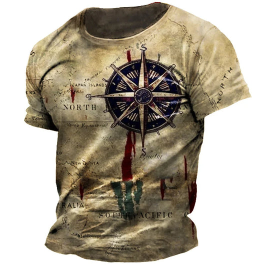 Playera Casual Suelta de Manga Corta para Hombre Cuello Redondo - Image 23