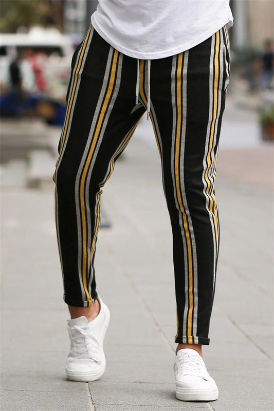Pantalones Deportivos Slim-fit a Rayas Multicolor - Image 2