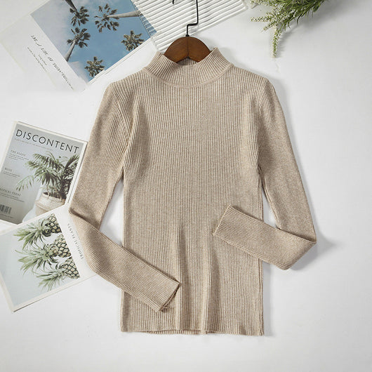 Suéter Cuello Alto Otoño Mujer - Pullover Elegante - Image 16