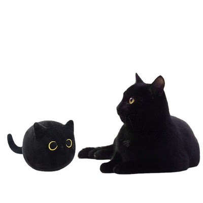 Peluche Gato Negro Suave - Almohada Decorativa y Juguete Acogedor - Image 3