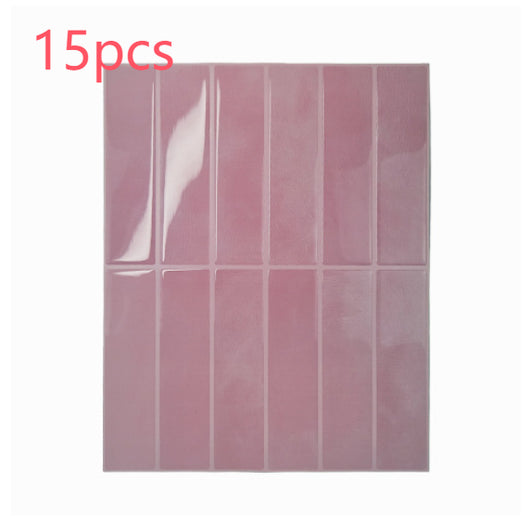 Adhesivo de Pared 3D Estéreo Resistente al Agua y Calor - Papel Tapiz Autoadhesivo para Cocina y Baño - Image 32