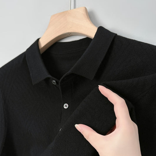 Suéter Urbano de Terciopelo Juan para Hombre - Cuello Alto Liso Otoño - Image 3