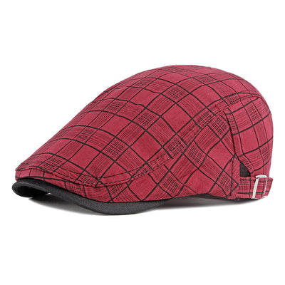 Gorra Británica de Algodón Transpirable con Protección Solar