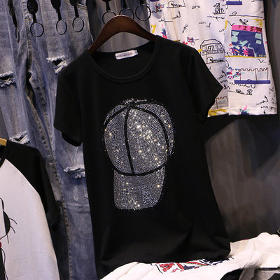 Playera de Algodón con Strass Brillante - Image 10