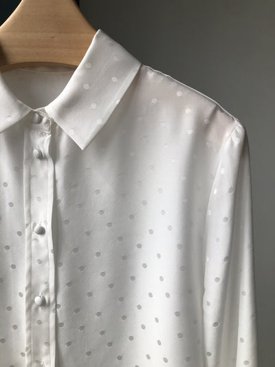 Camisa de Manga Larga en Satén Sedoso Reversible con Brillo - Image 34