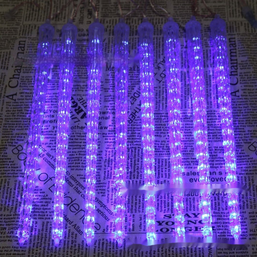 Lámpara Solar Navideña con Luces LED en Forma de Cono de Hielo - Image 34