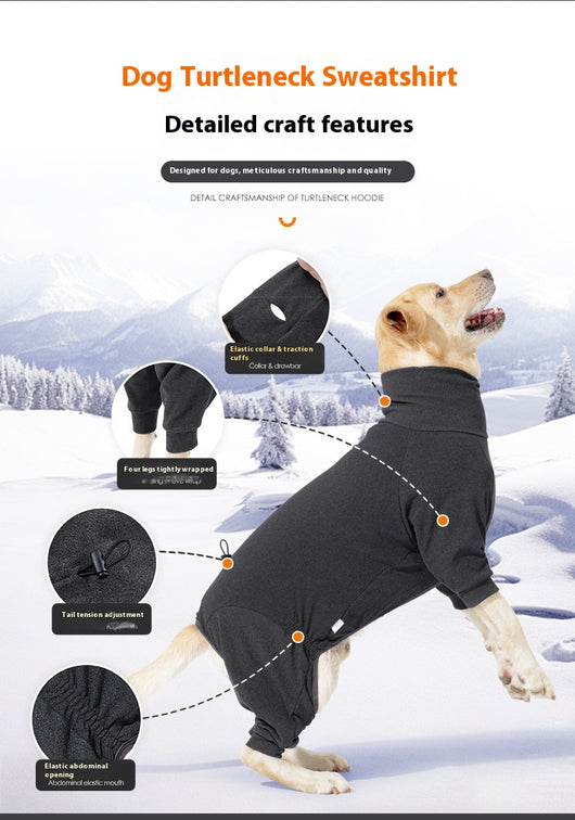 Abrigo Polar para Perros con Cuello Alto - Protección Térmica Completa - Image 12