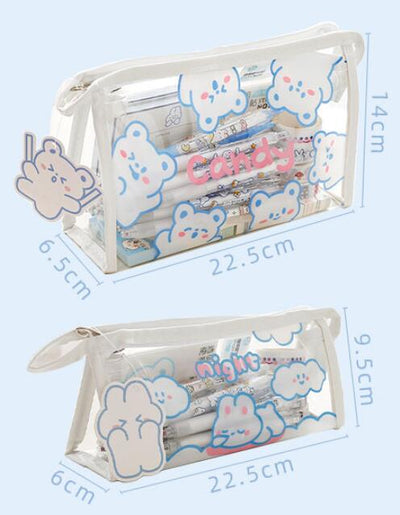 Estuche Organizador Transparente de Gran Capacidad Estilo Japonés - Image 11